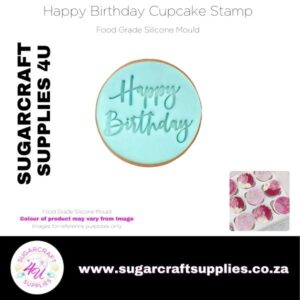 Happy Birthday Cupcake Stamp
